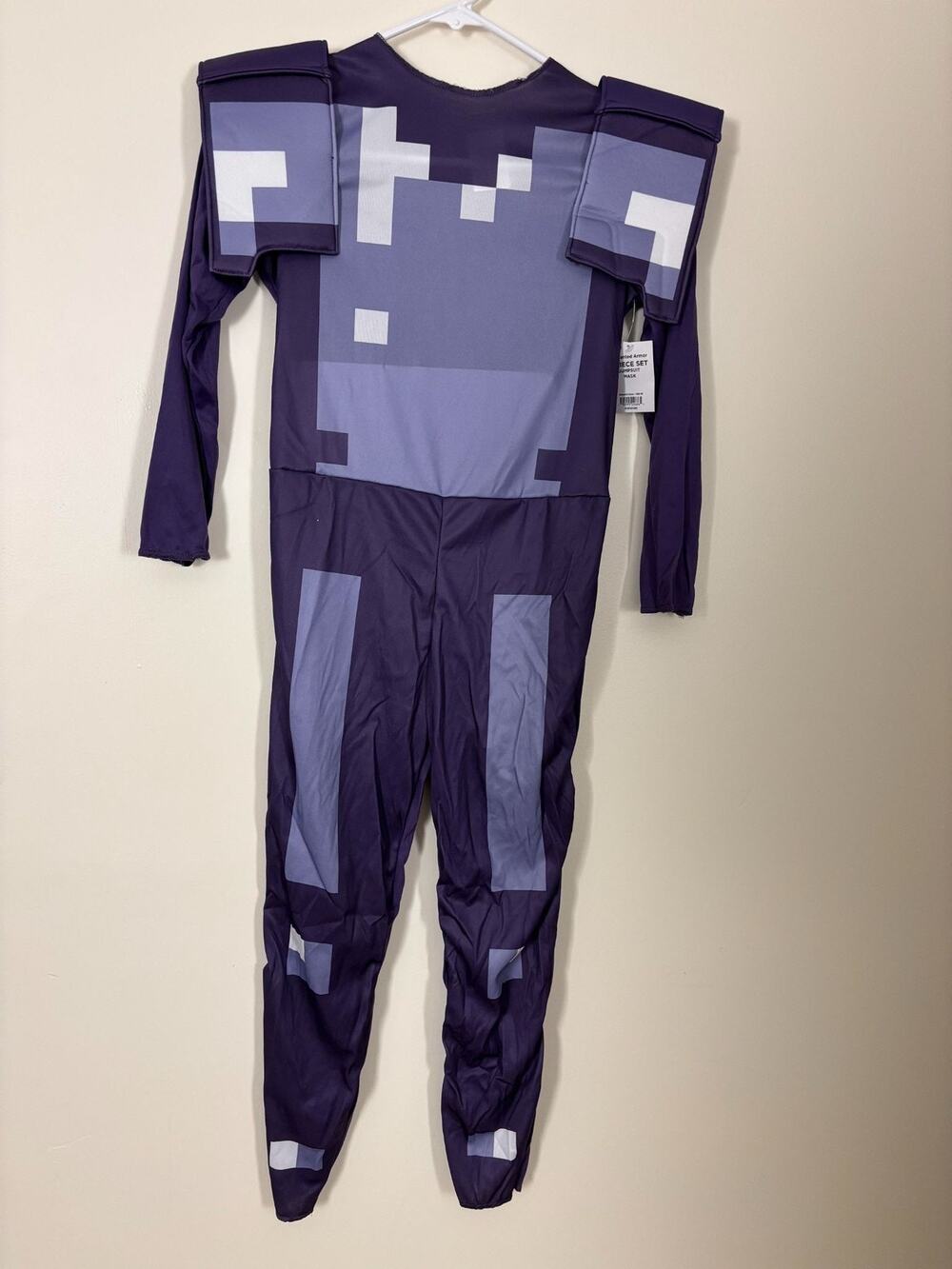 Minecraft Enchanted Armor Jumpsuit Kids Costume Purple Size M (8-10) New